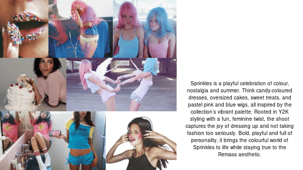 Sprinkles collection moodboard