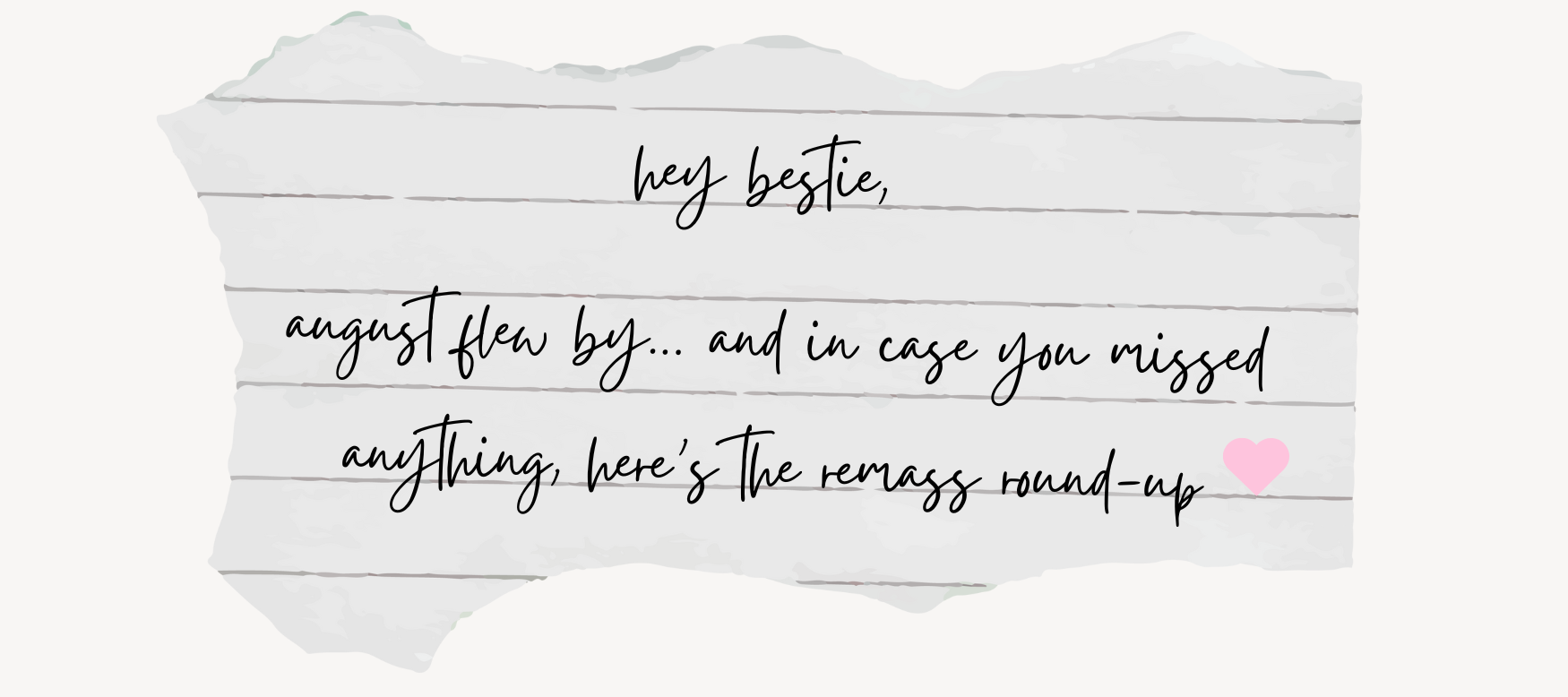love letter hey bestie