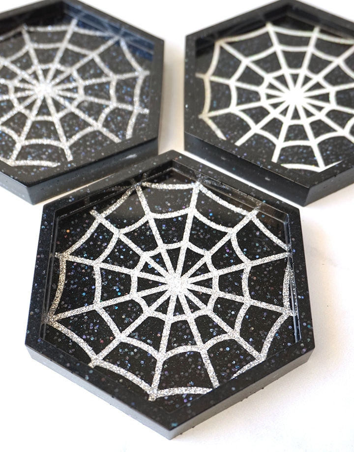 spiderweb coasters