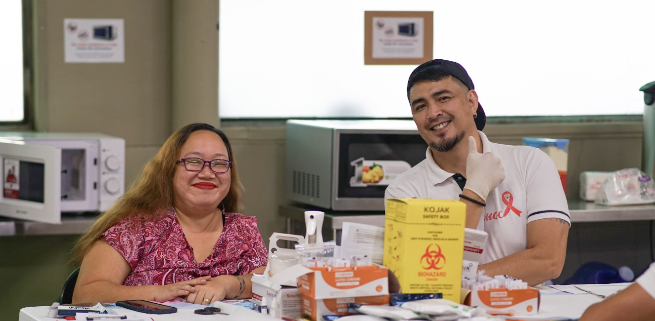 REassist team giving blood