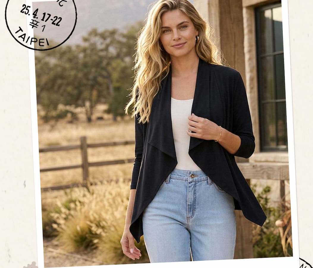 Drape Travel Jersey Cardigan