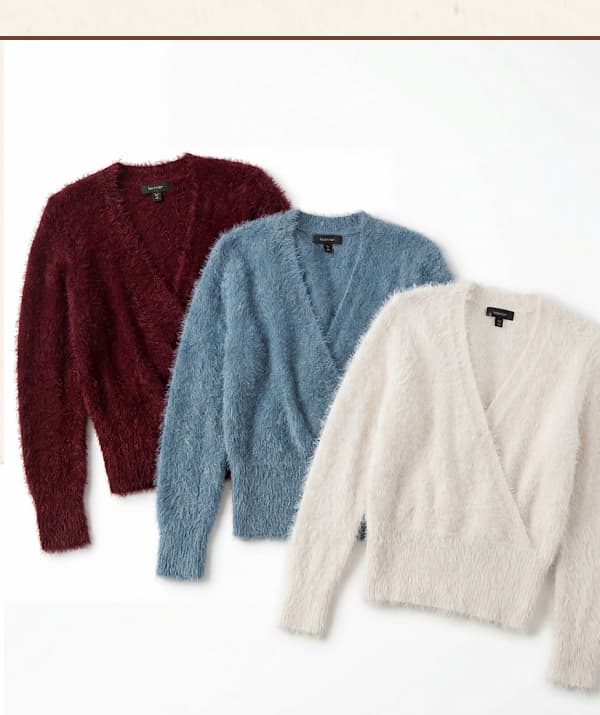 Eyelash Wrap Sweater