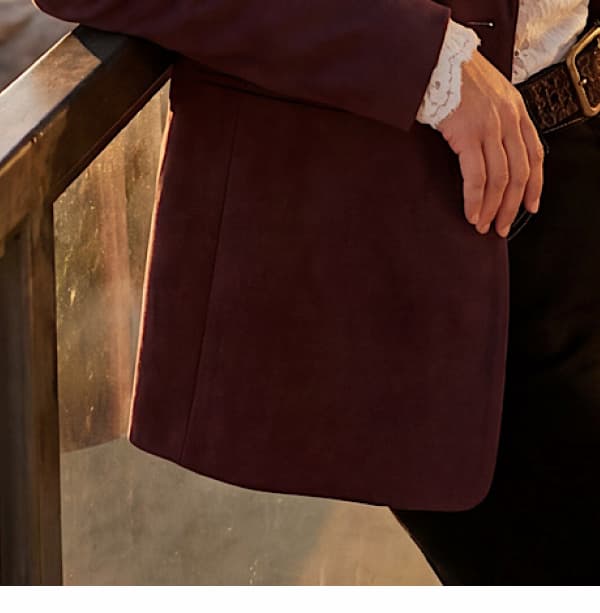Faux Suede Blazer