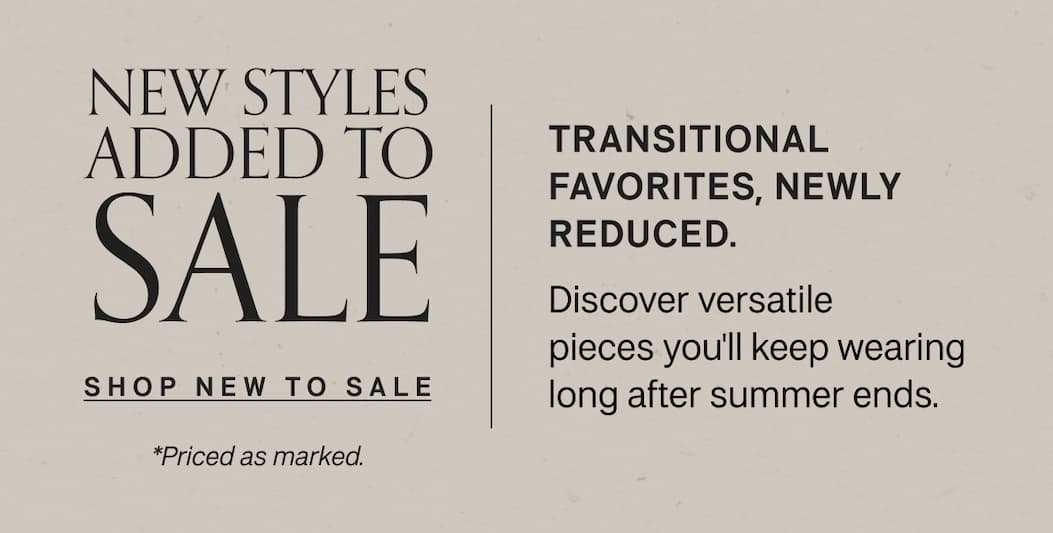 Sale / New Markdowns