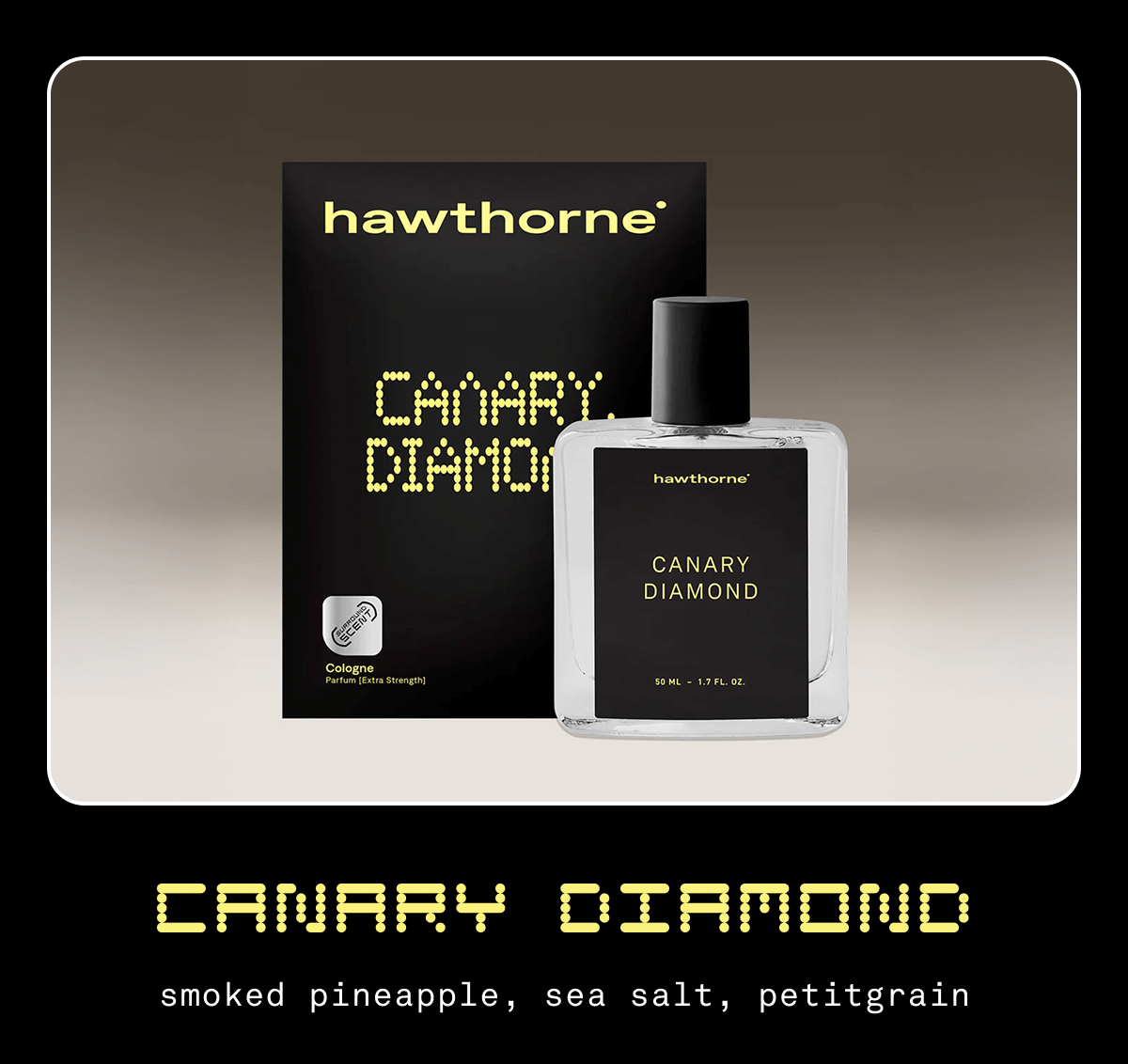 Canary Diamond smoked pineapple, sea salt, petitgrain