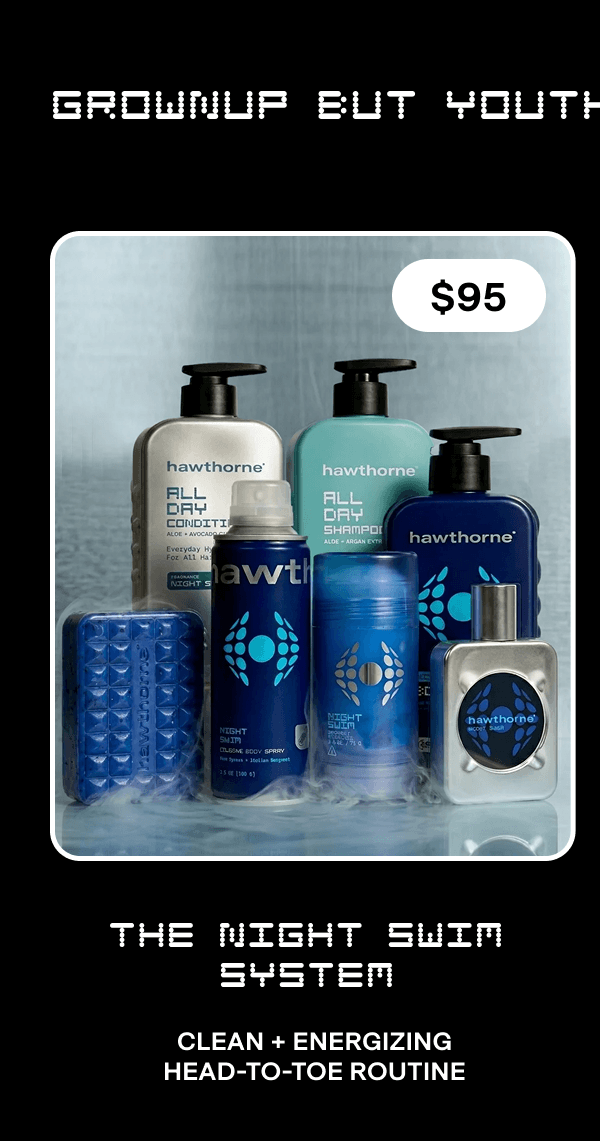 The Night Swim System |  Clean + Energizing Head-to-Toe Routine