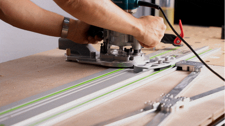 Straight-line routing with PRIME on a guide rail