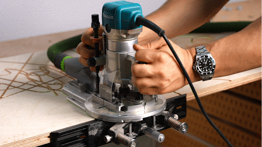 Routing along a workpiece edge with PRIME