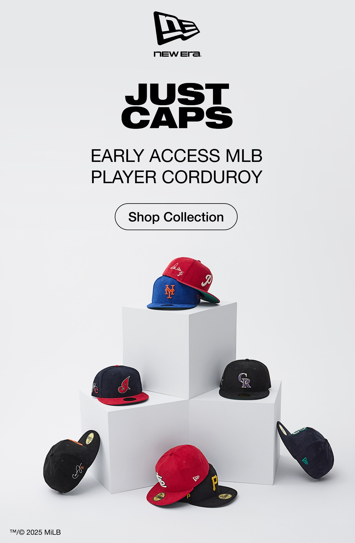 New Era. Just Caps Early Access MLB Player Corduroy