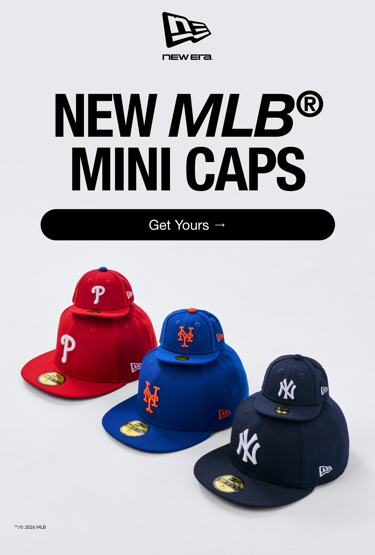 New MLB® Mini Caps. Get Yours. 