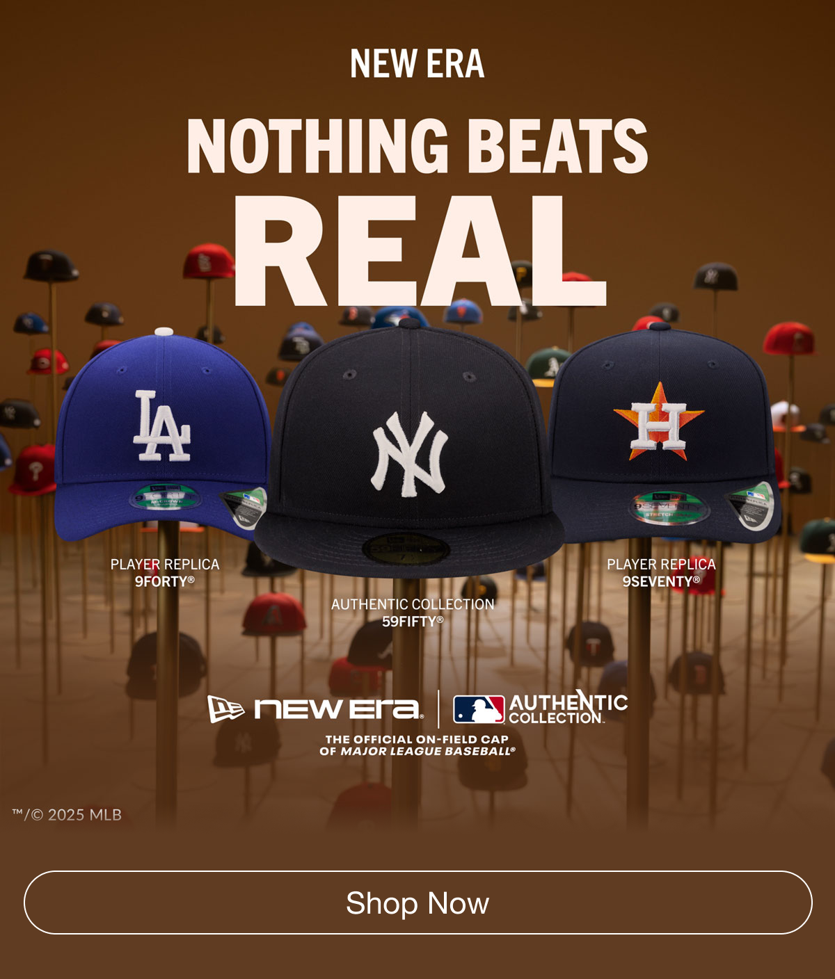 New Era. Nothing Beats Real. Shop Now.