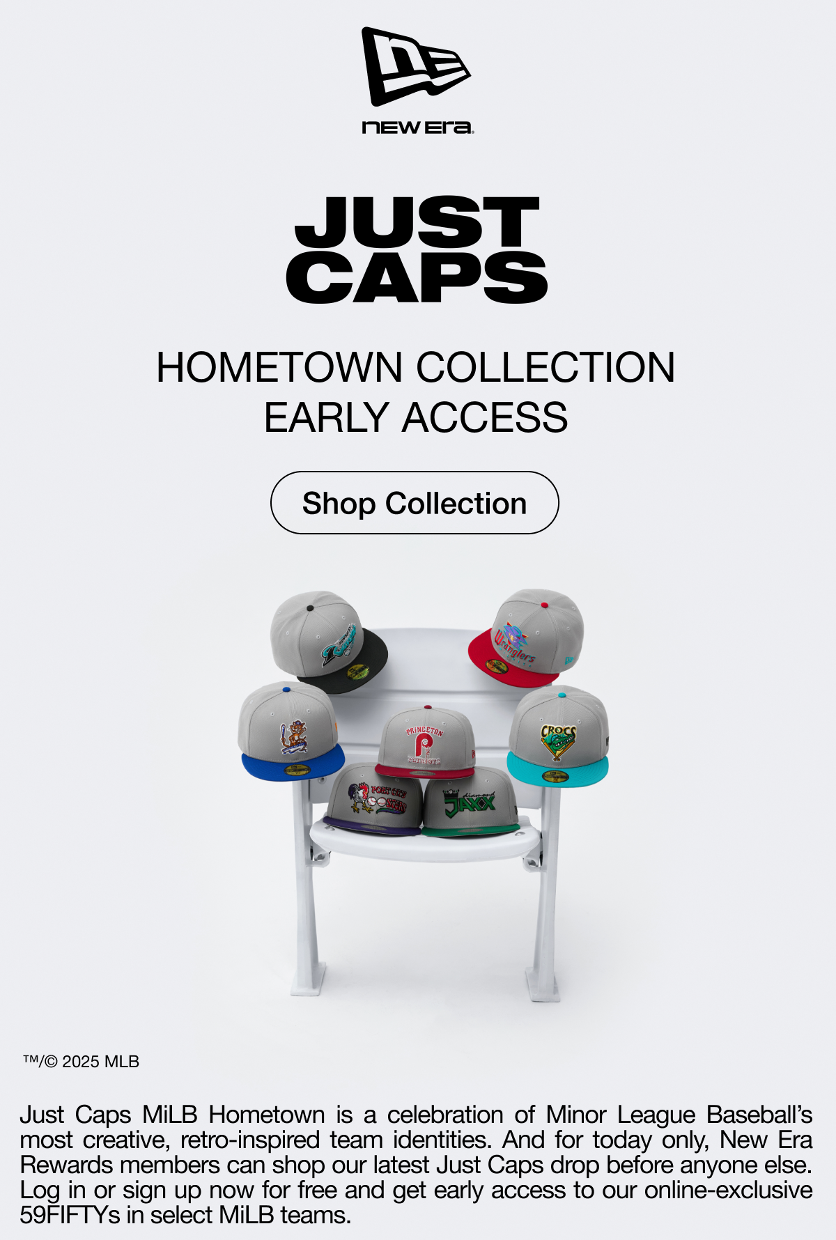 New Era. Just Caps. Hometown Collection. Shop Collection.