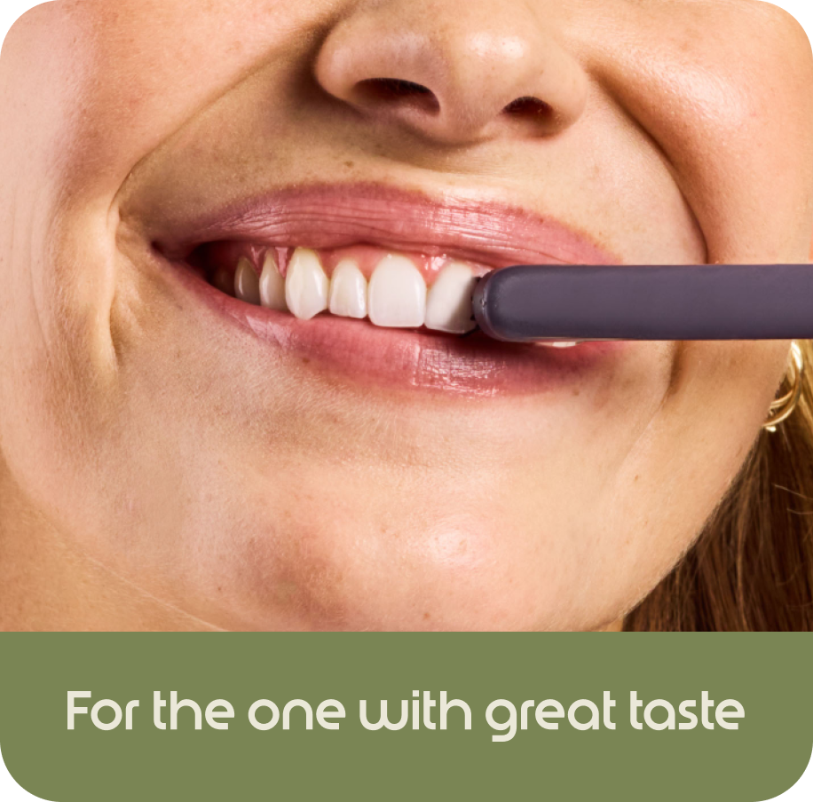 Brushing teeth with Ulltra Toothbrush