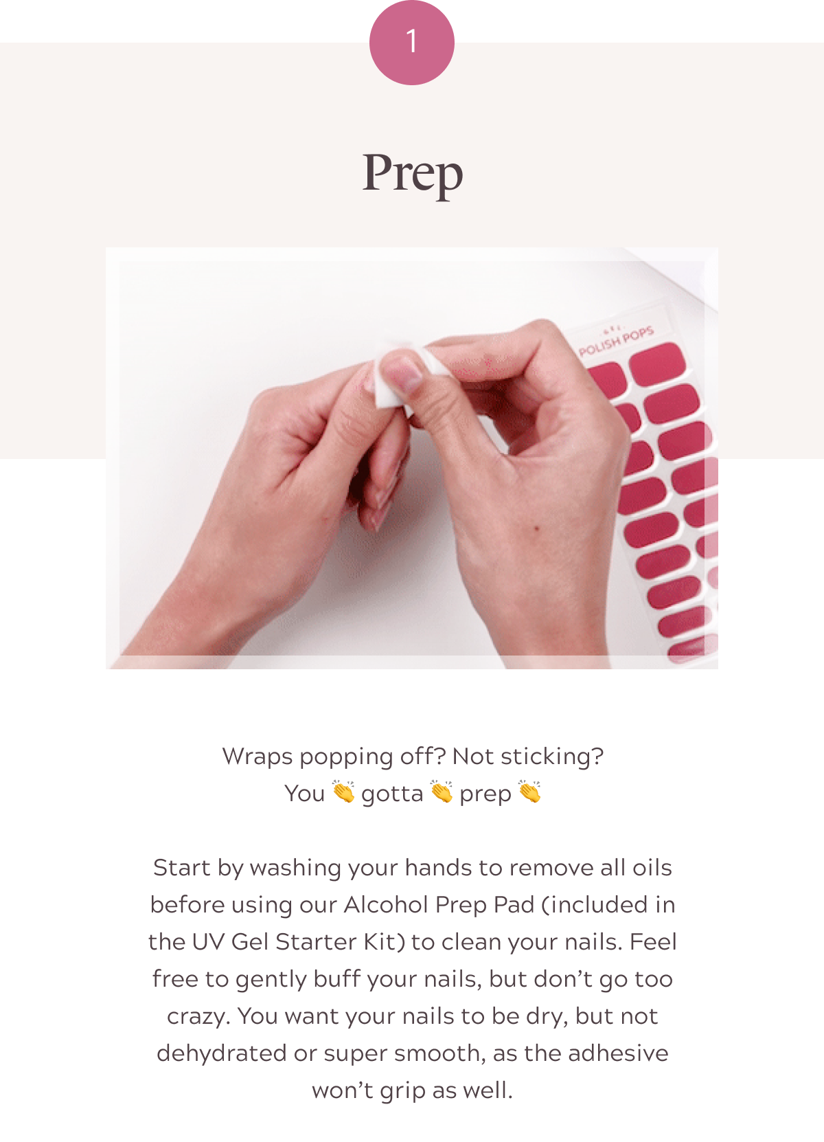 Applying Gel Wraps 101 Polish Pops