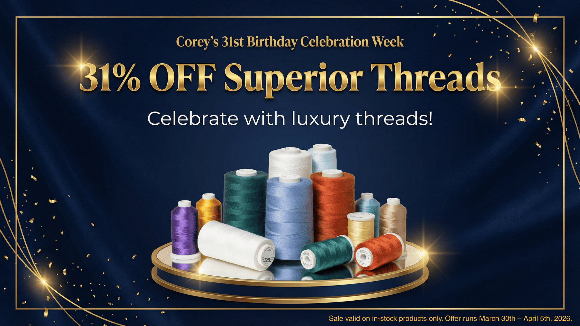 31% Off Superior Thread – Reliable stitches every time.