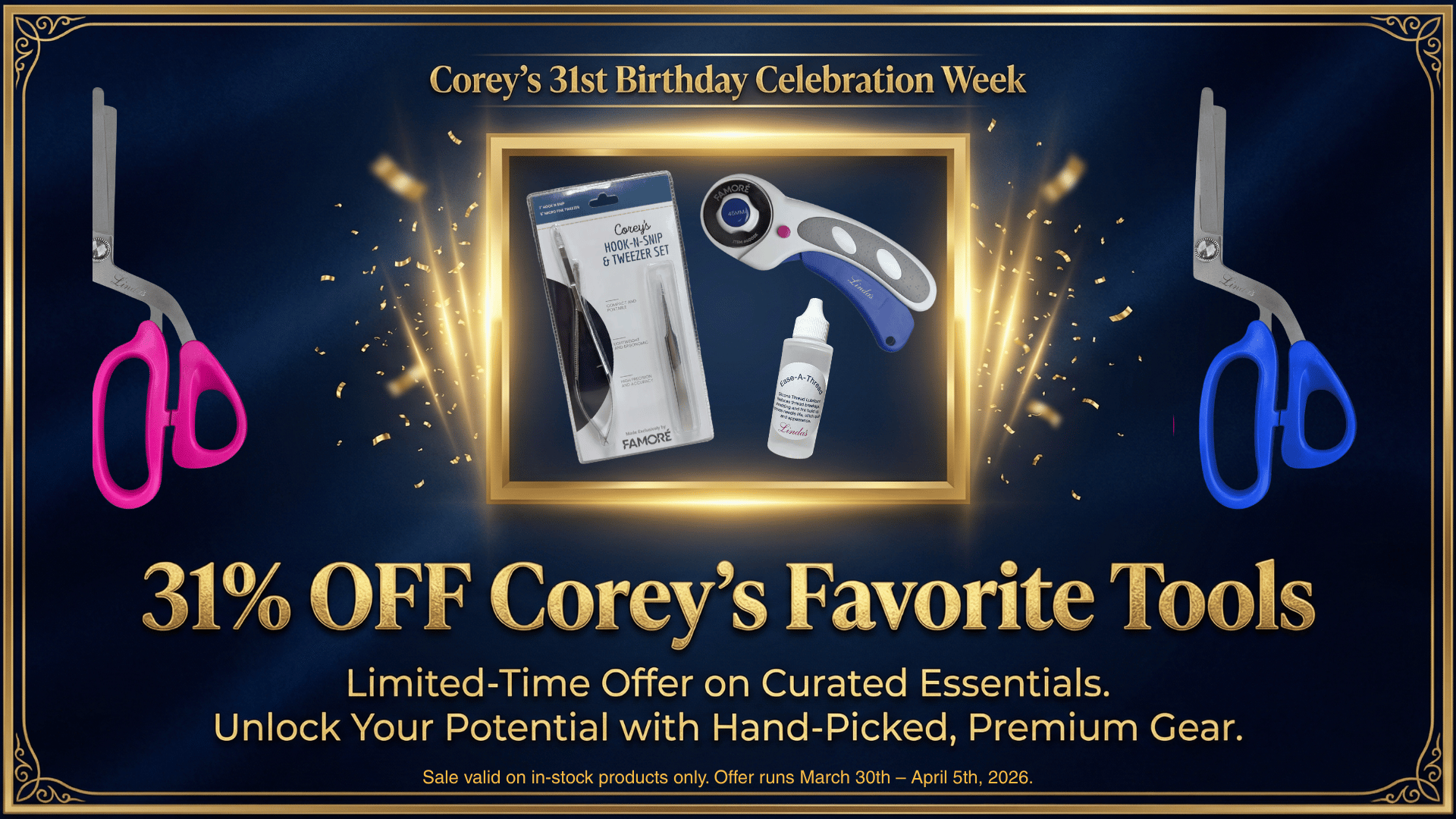 Linda's Favorites – The tools Corey actually uses.