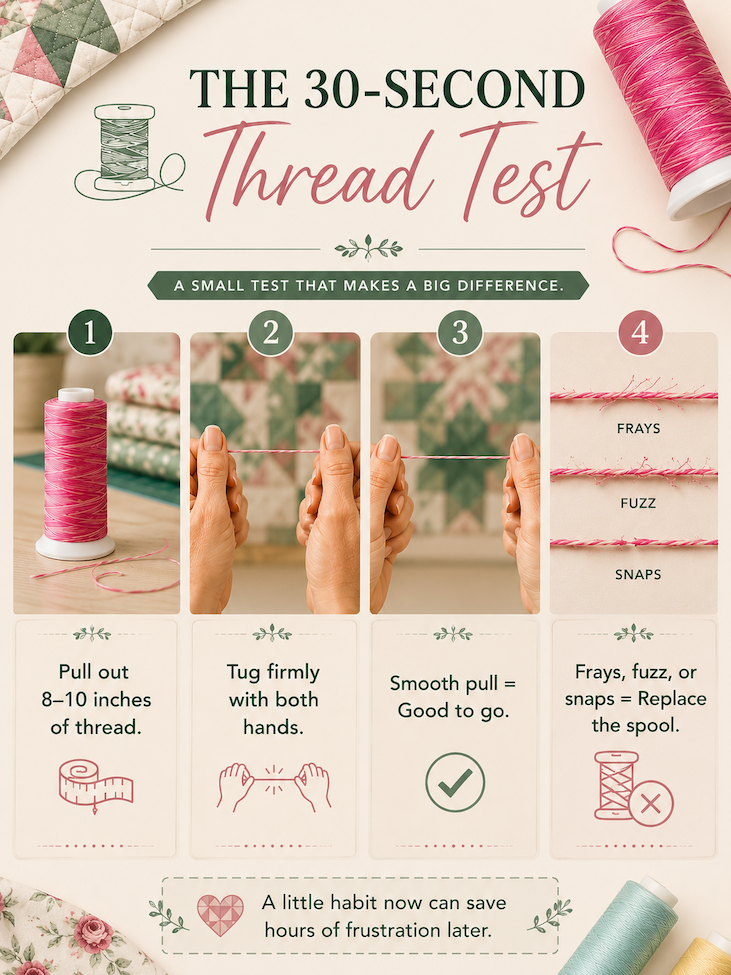 The thread tug test