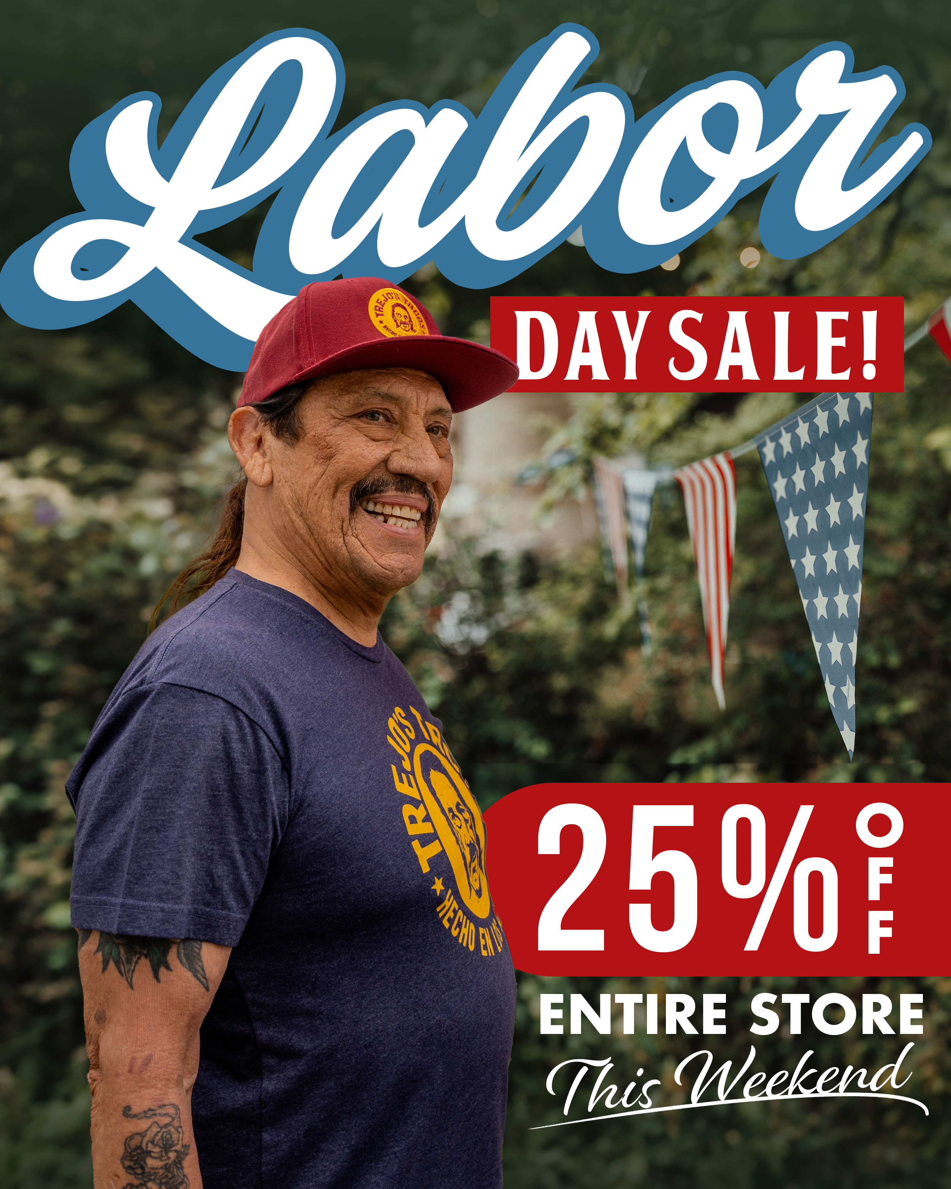 Labor Day sale.  25% entire store.