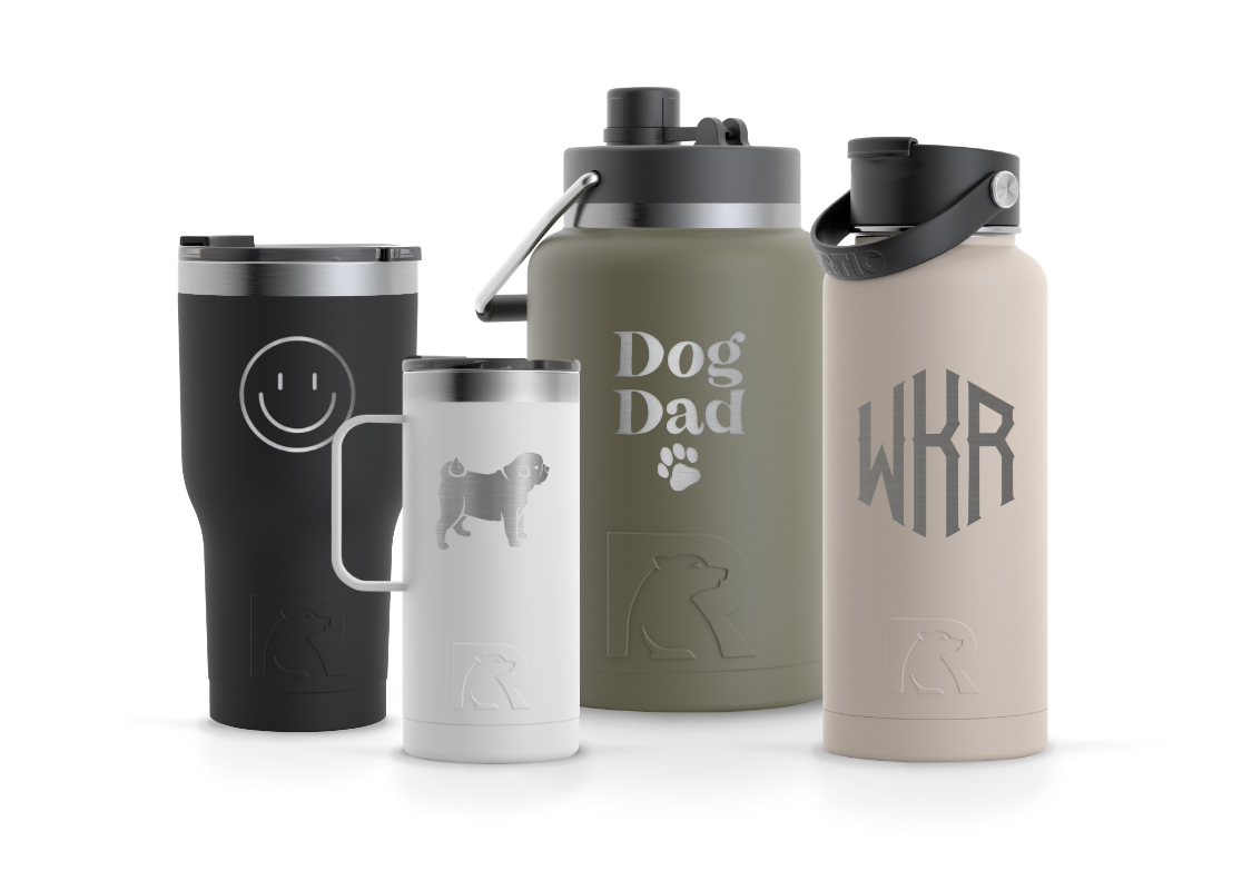 Explore tumblers, mugs, bottles, and more
