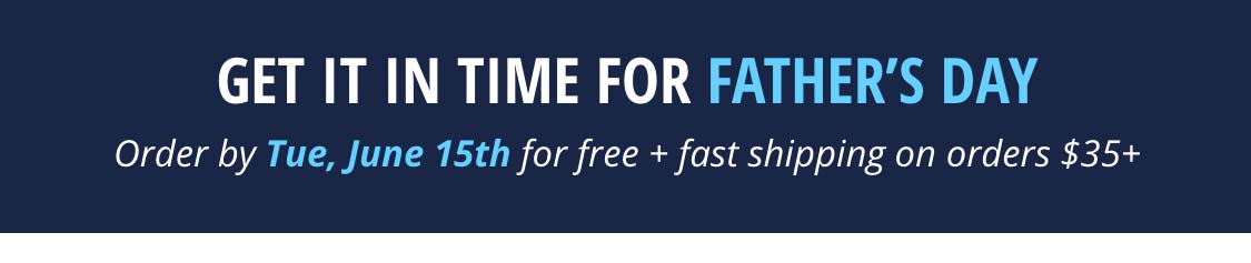 Get it in time for Father's Day!