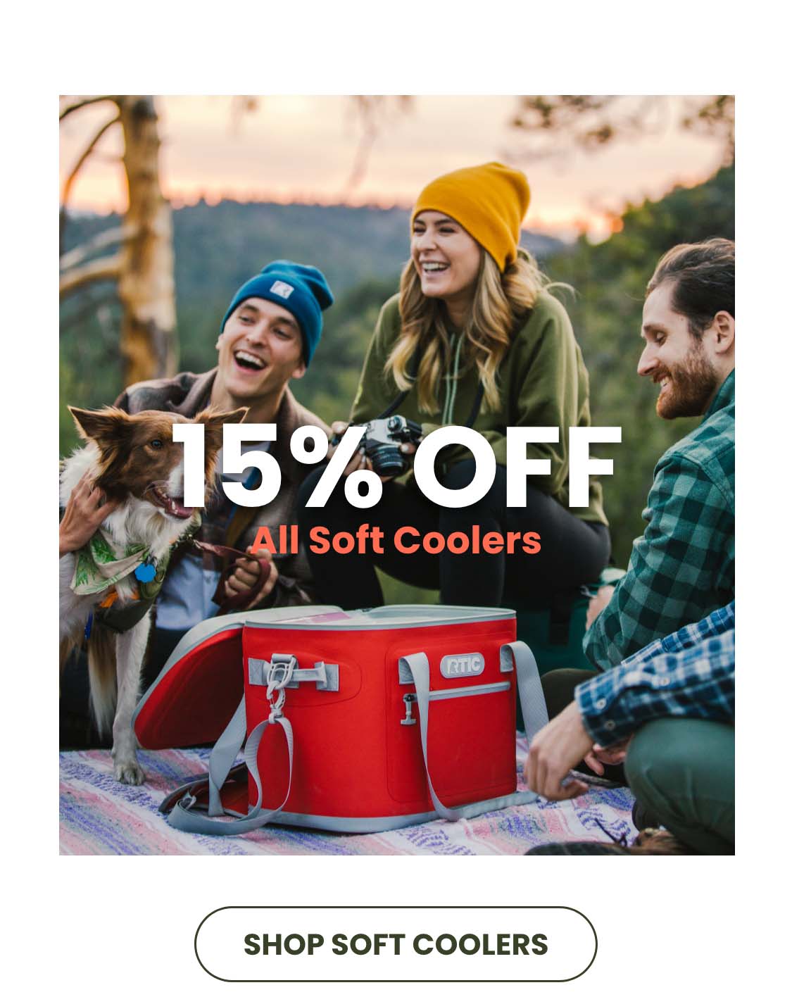 15% Off Soft Coolers