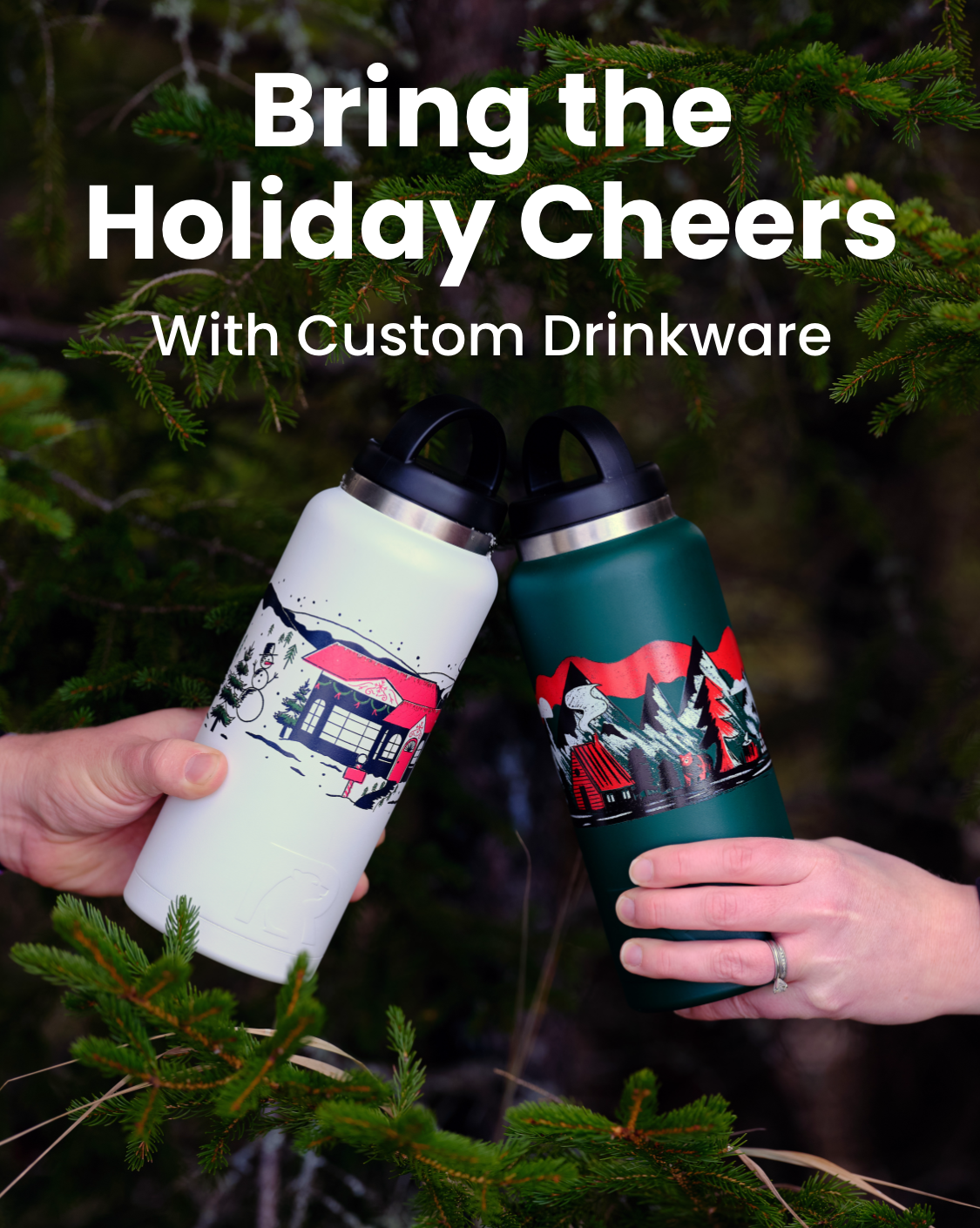 Bring the Holiday Cheers with Custom Drinkware