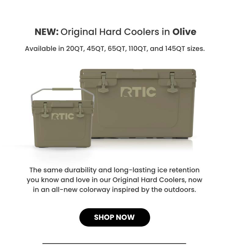 New: Original Hard Coolers in Olive