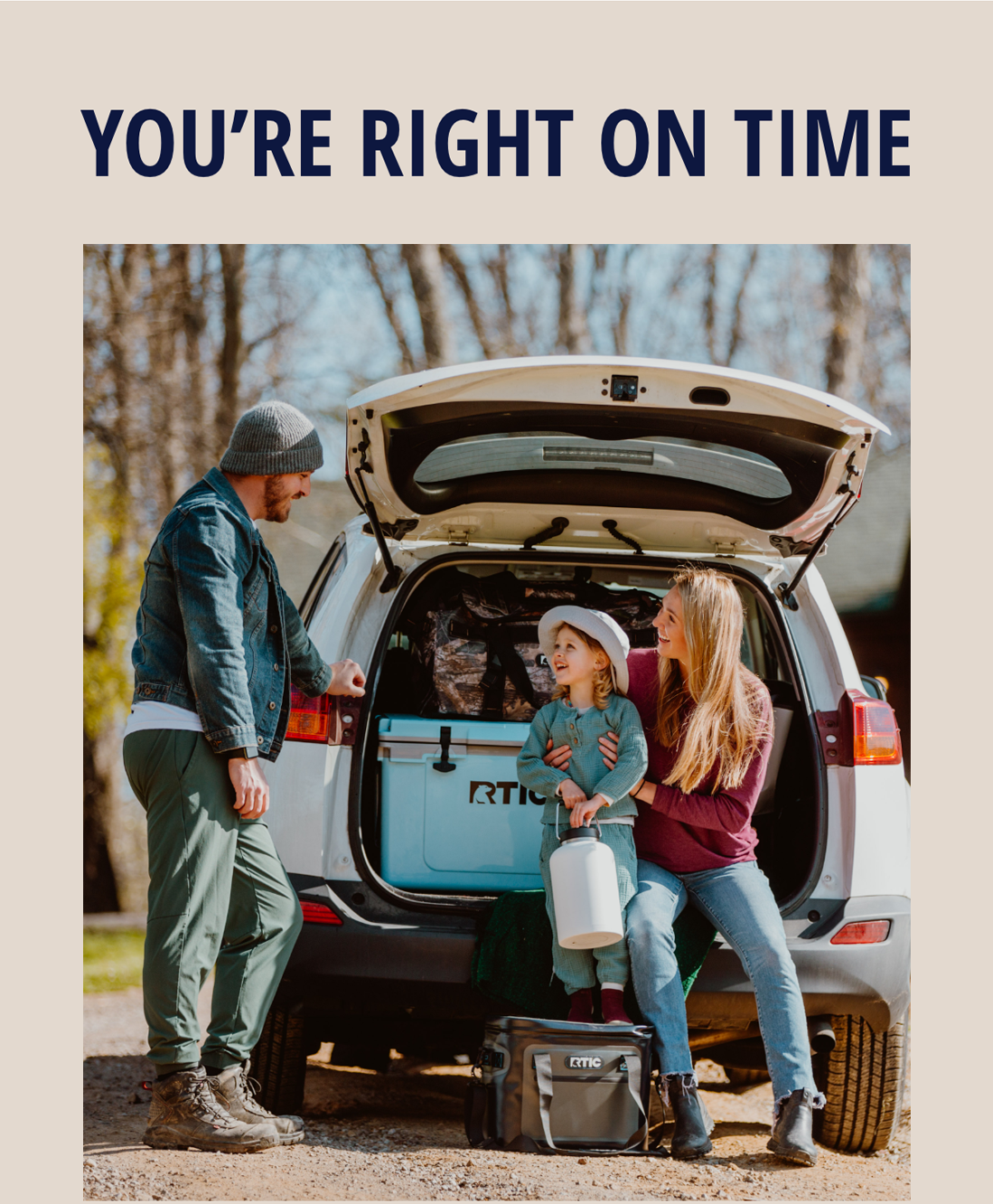 You're right on time. 
