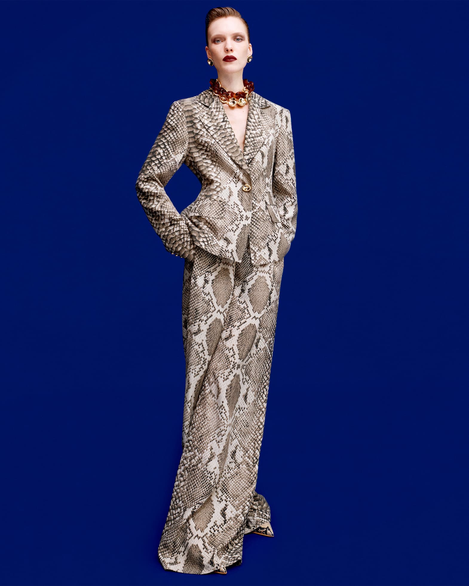 THE SNAKE PRINT SUIT