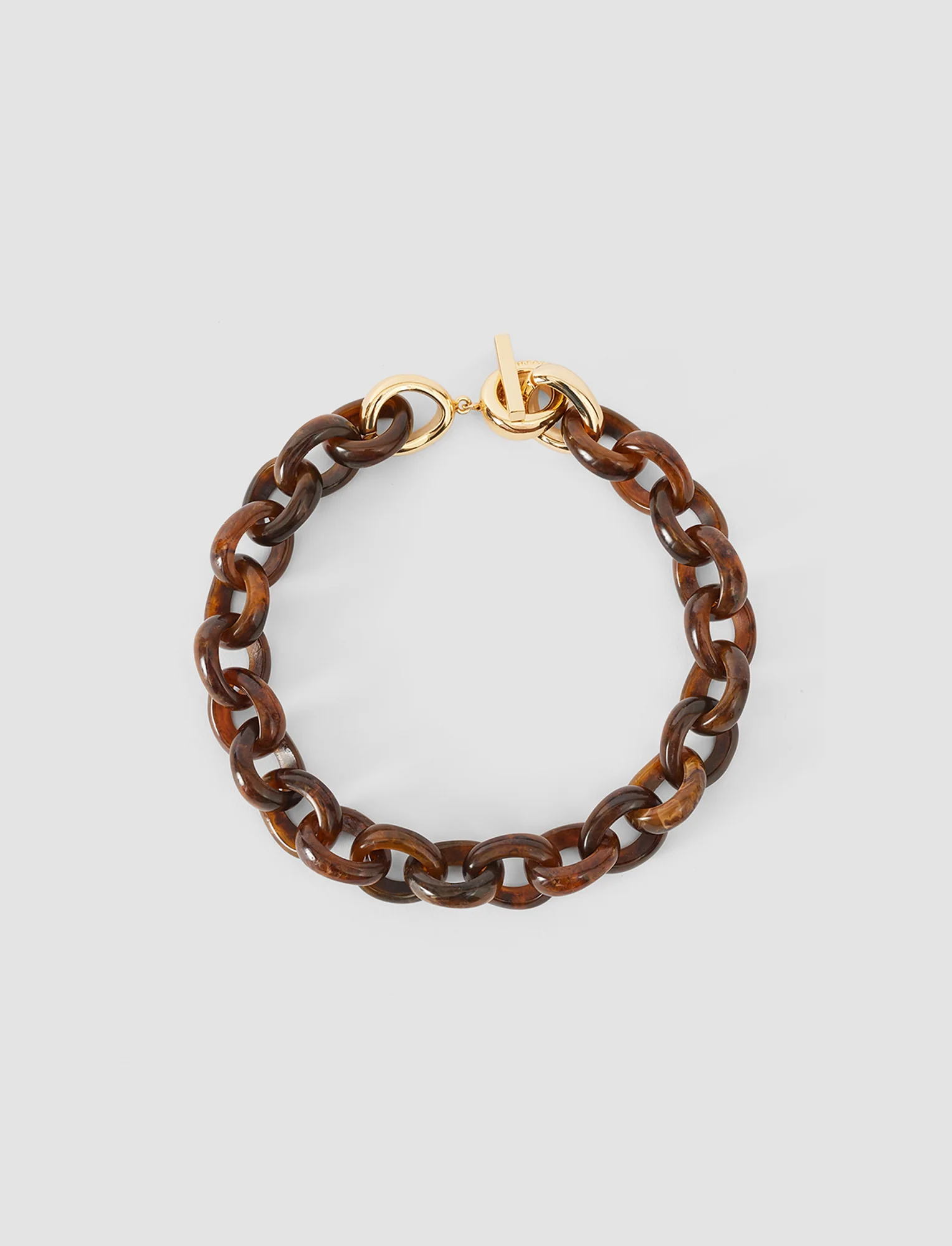 Bean Link Resin Necklace