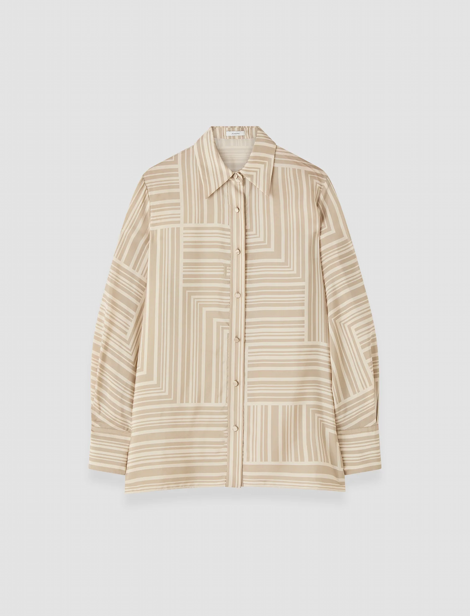Atlan Printed Silk Blouse