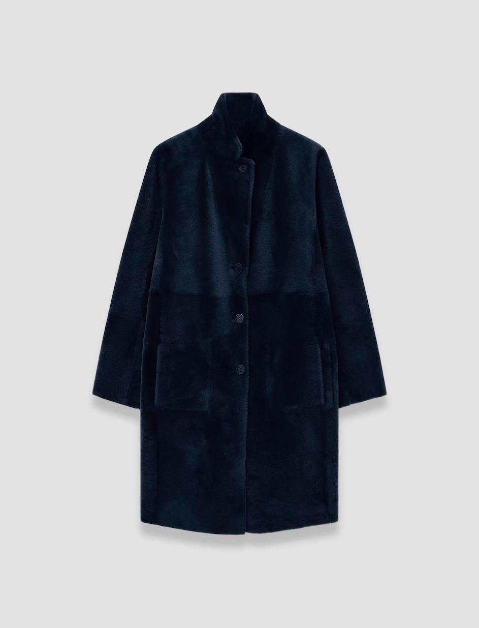 Britanny Reversible Soft Shearling Coat