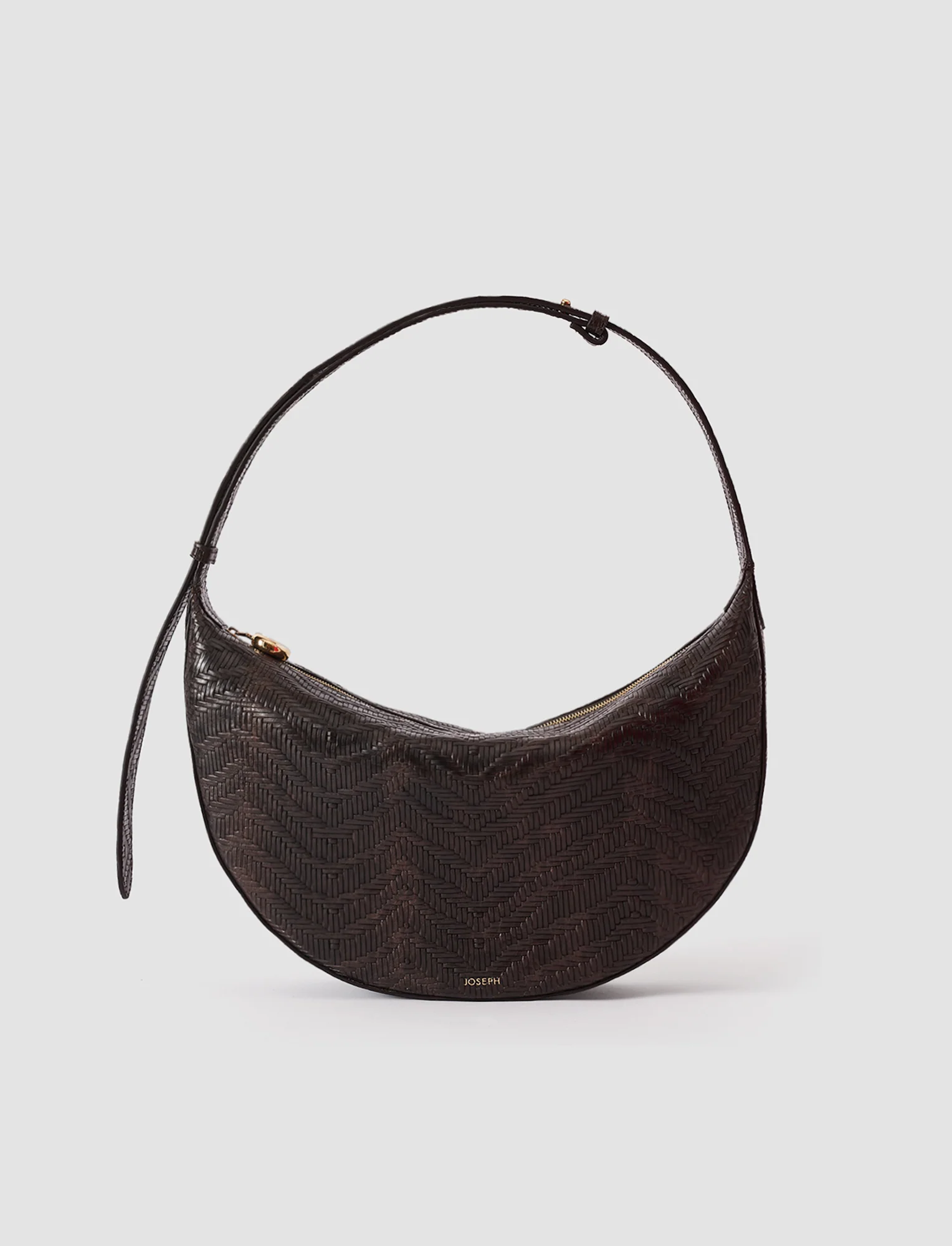 Large Bean Woven Leather Bag