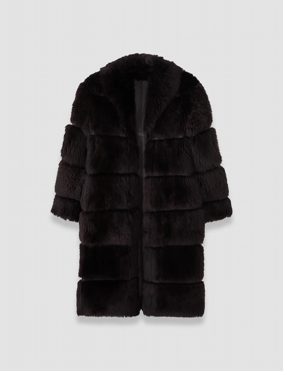 Elektra Long Hair Shearling Coat