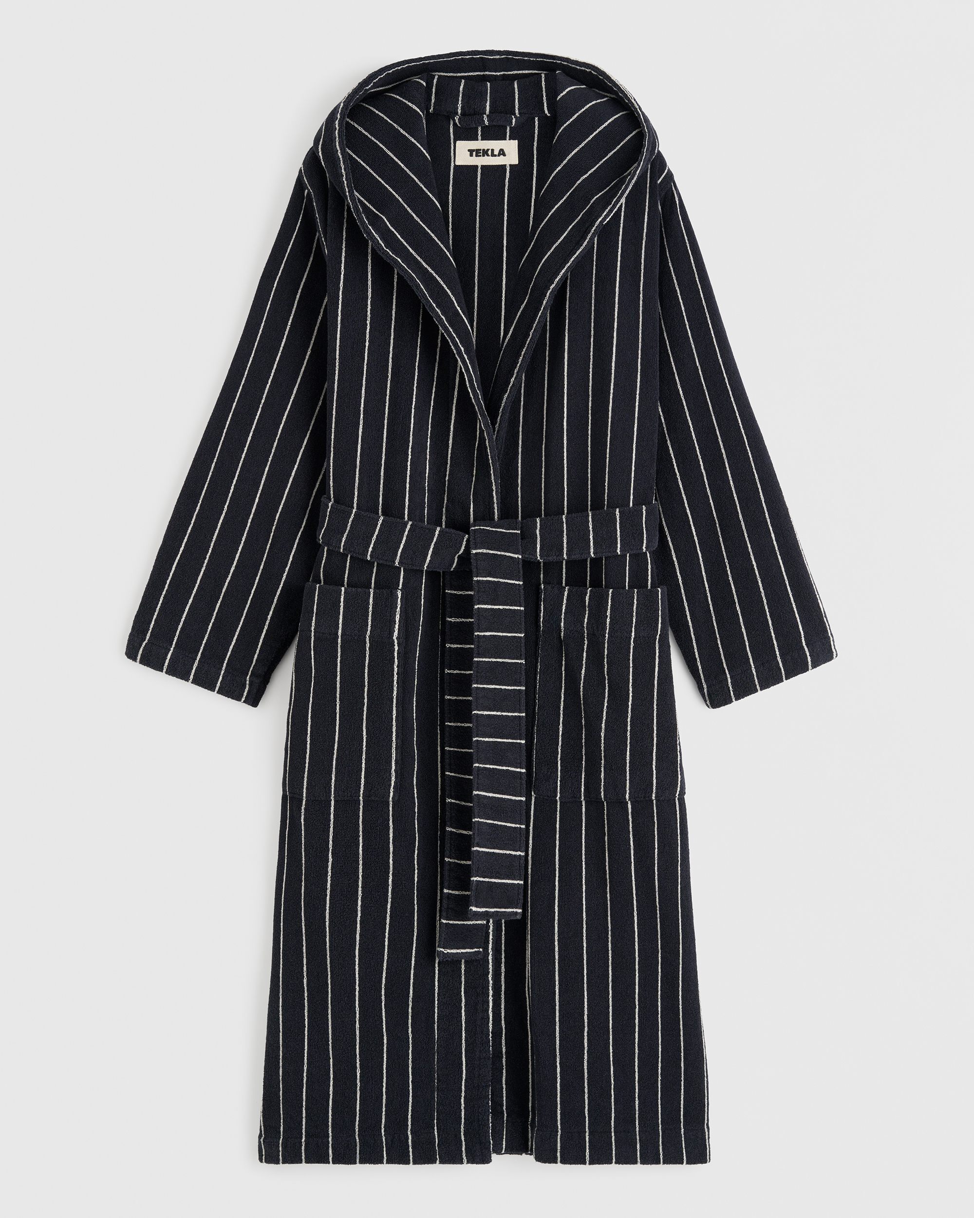 Antwerp Terry hooded bathrobe