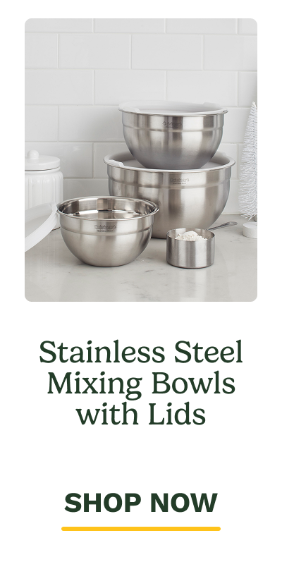 Stainless Steel Mixing Bowls with Lids