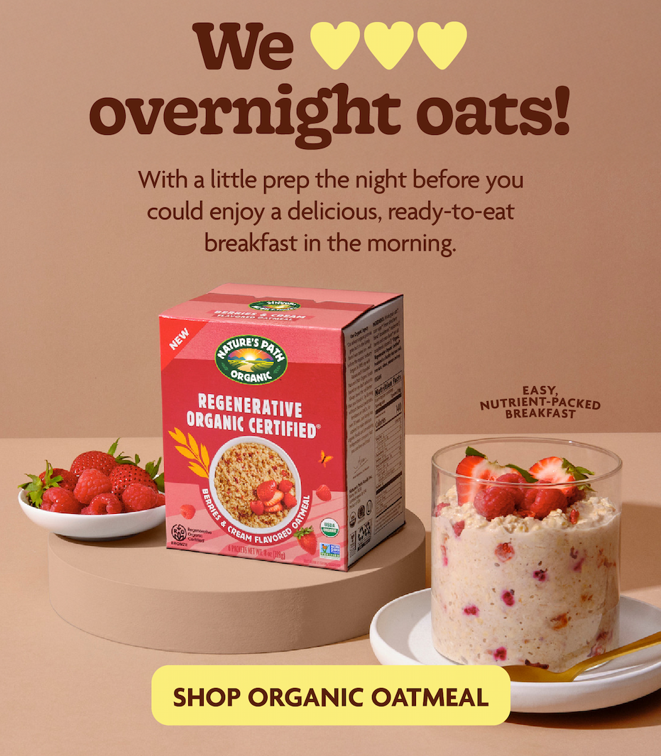 We <3 Overnight oats!   Overnight oats are an easy, nutrient‑packed breakfast.    With a little prep the night before you could enjoy a delicious, ready‑to‑eat breakfast in the morning.   Soaking your oats overnight not only saves time, it creates a creamy texture and opens the door to endless flavor combinations. We rounded up a few of our favorites for inspiration. 