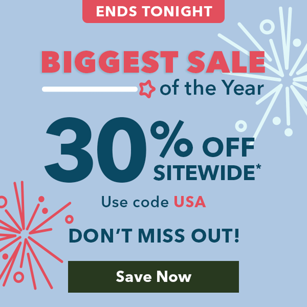 30% OFF SITEWIDE