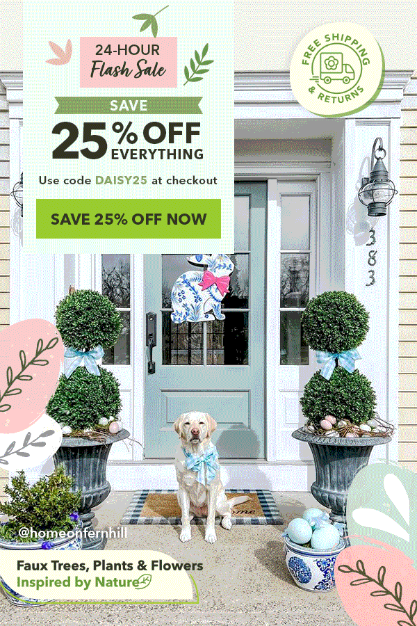 25% OFF Sitewide today only