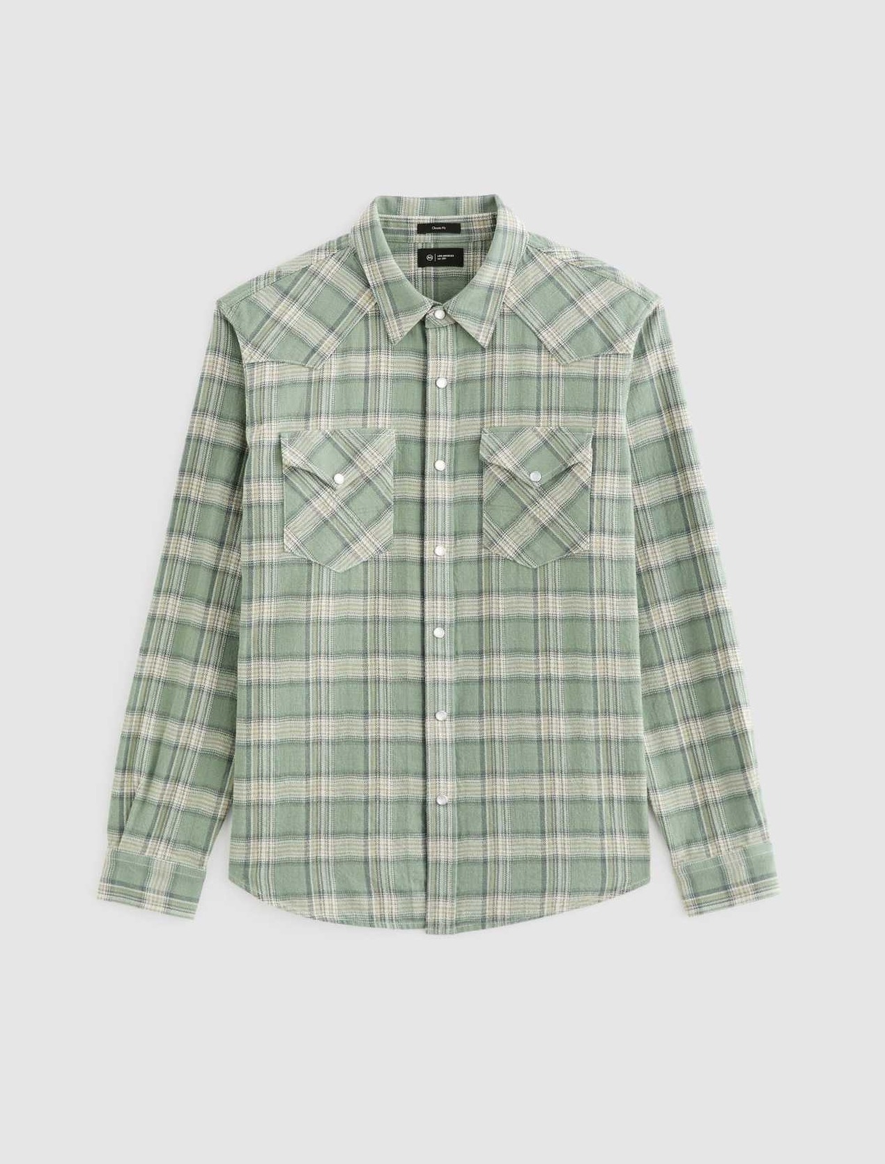 Huston Western Shirt in Green Multi
