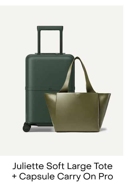 Juliette Soft Large Tote + Capsule Carry On Pro