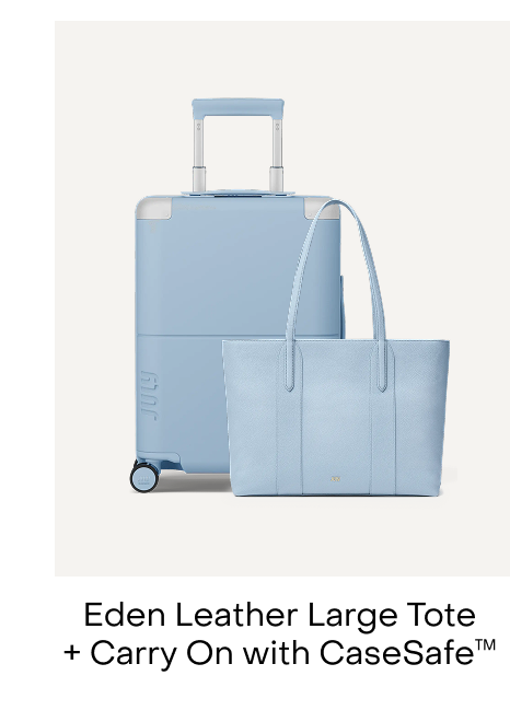 Eden Leather Large Tote + Carry On with CaseSafe
