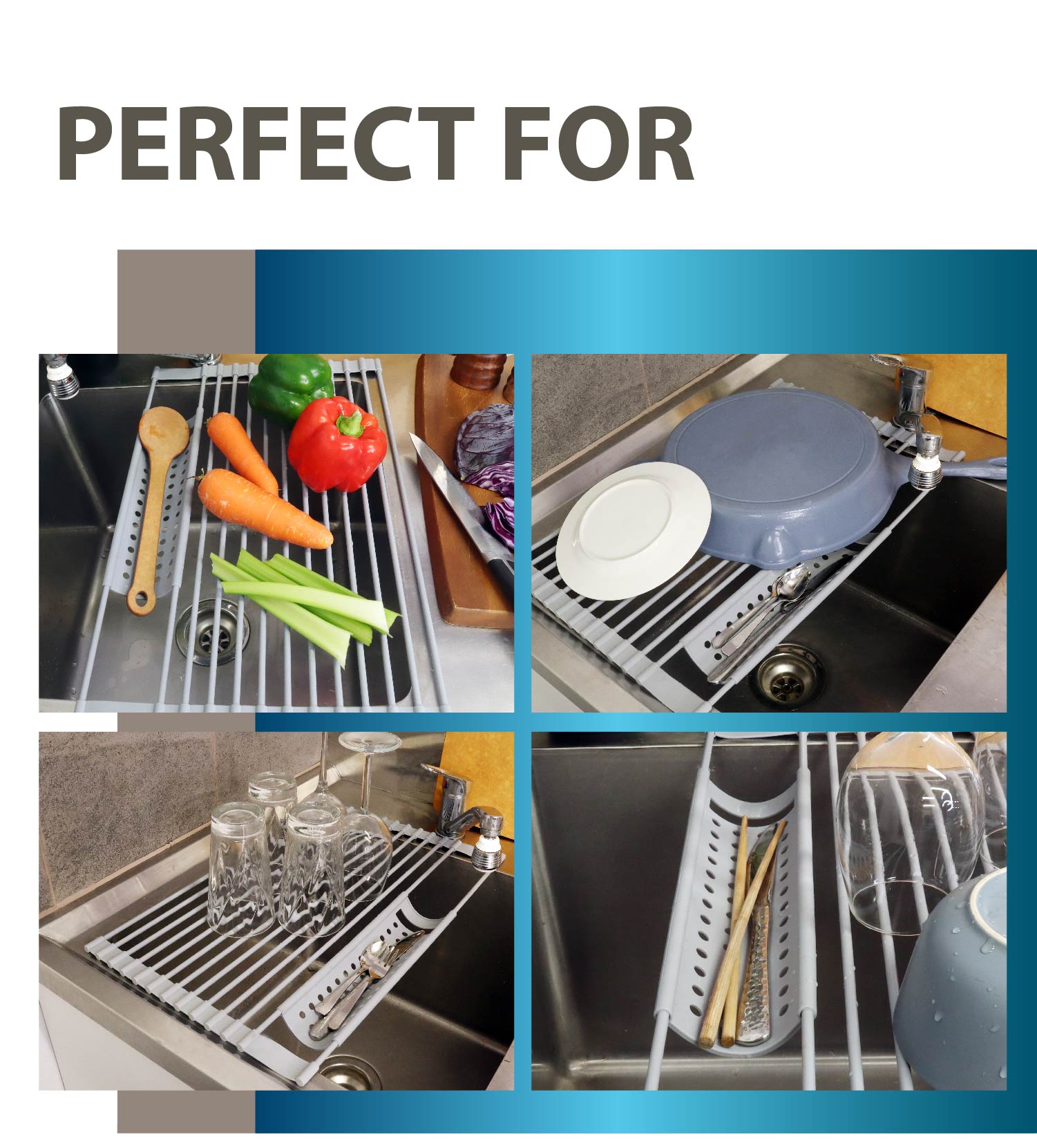 New Product Alert Drying Rack & Cutlery Drainer White Magic