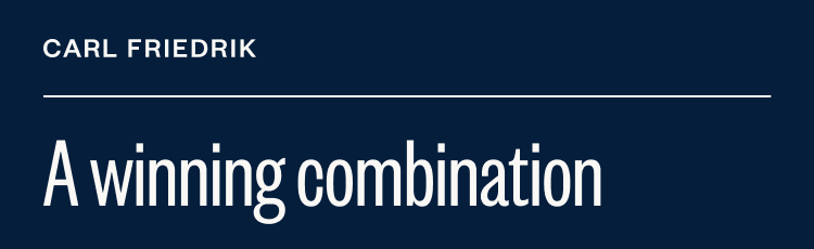 A winning combination