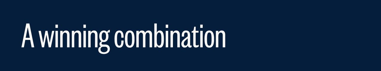 A winning combination