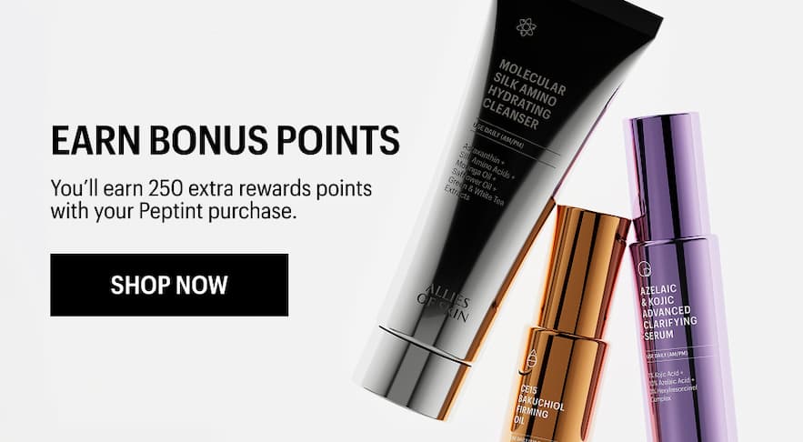 EARN BONUS POINTS - Shop Now