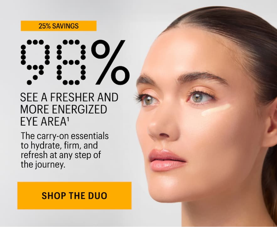 98% SEE A FRESHER AND MORE ENERGIZED EYE AREA - Shop Now