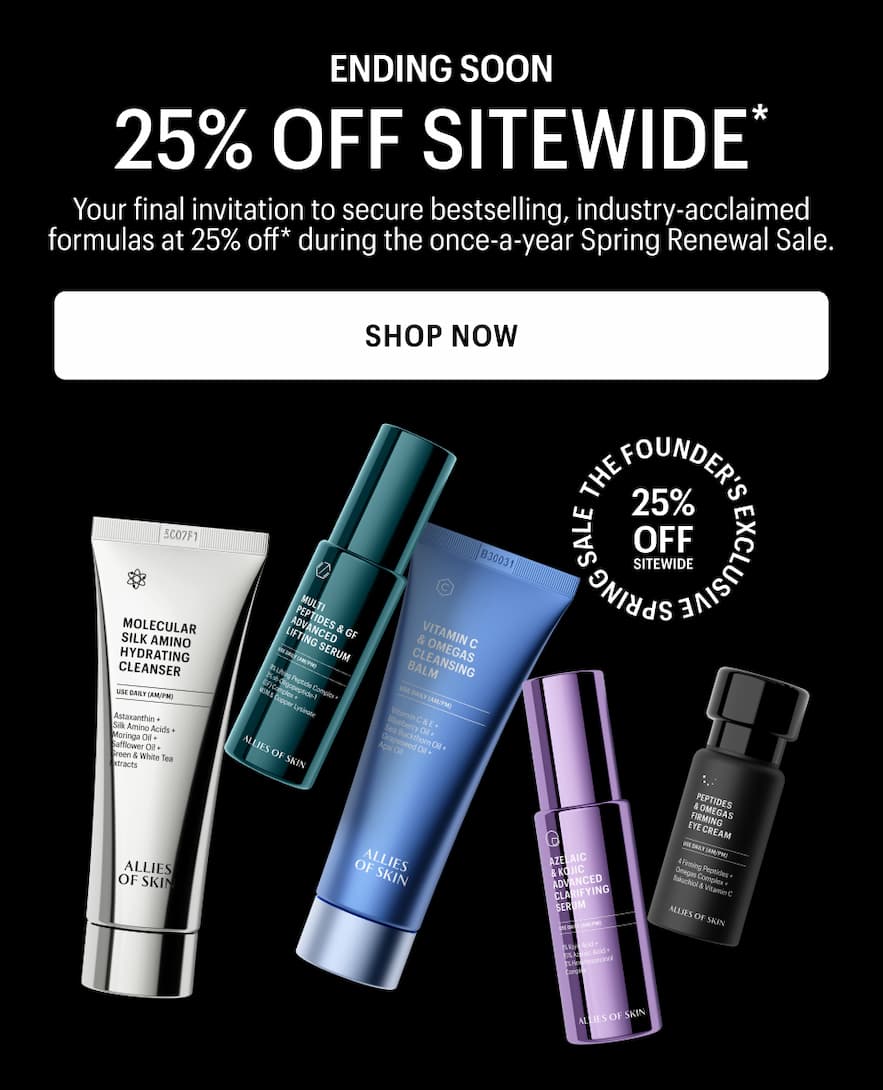 ENDING SOON 25% OFF SITEWIDE - Shop Now 