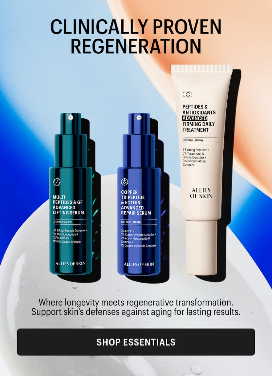 WHERE LONGEVITY MEETS REGENERATIVE TRANSFORMATION. SUPPORT SKIN’S DEFENSES AGAINST AGING FOR LASTING RESULTS. 