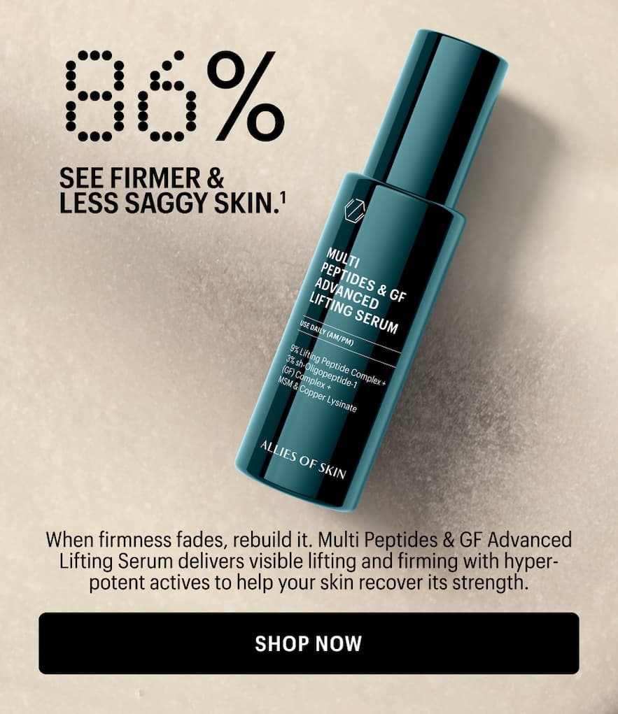 86% SEE FIRMER & LESS SAGGY SKIN - Shop Now